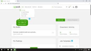 find upwork job