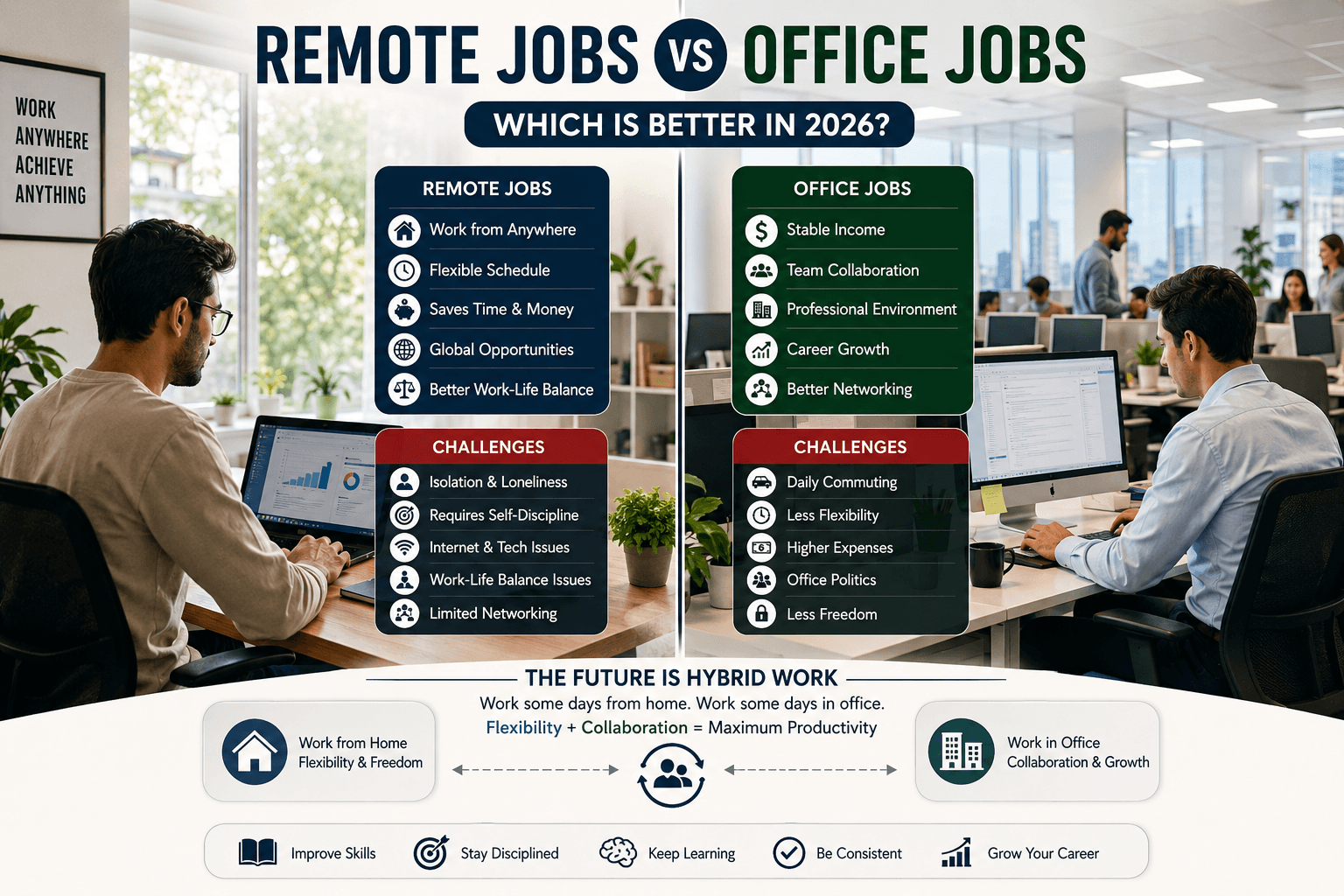 Remote Jobs vs Office Jobs