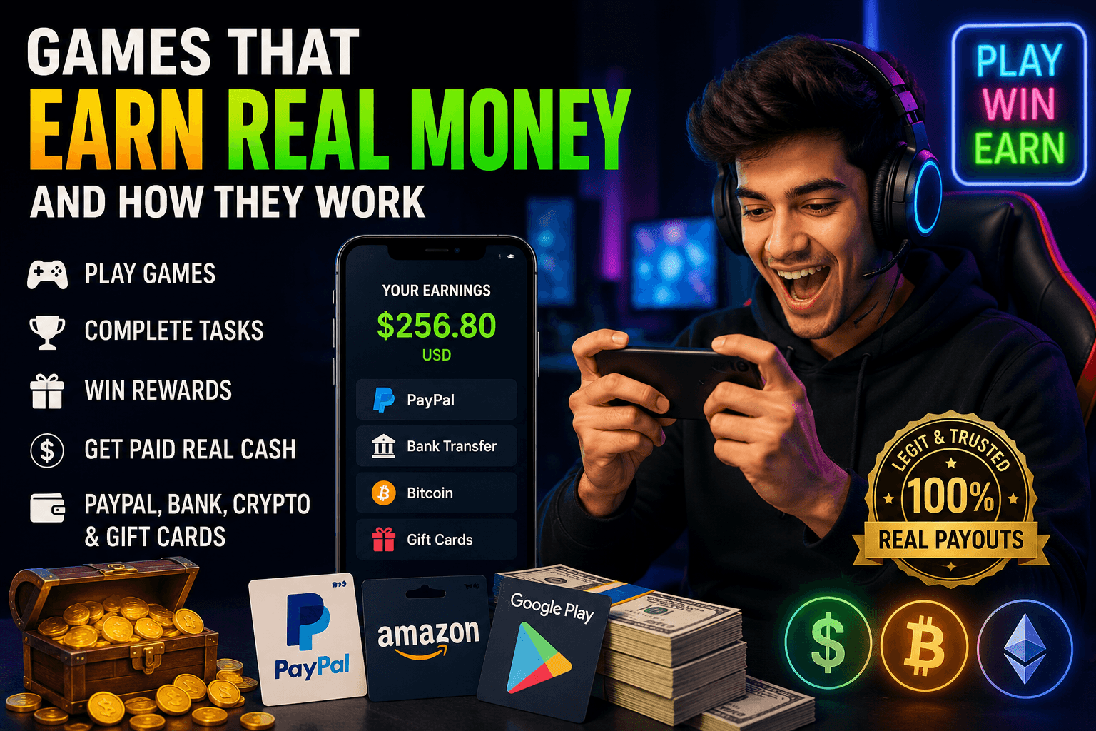 Games That Earn Real Money: Best Legit Apps and Games