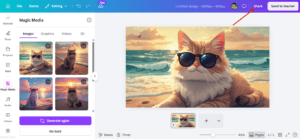 canva magic media image share