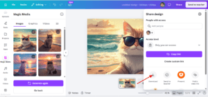 canva magic media image download