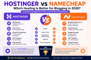 Hostinger vs Namecheap: Which Hosting is Best for Blogging in 2026?
